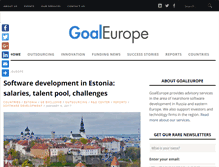 Tablet Screenshot of goaleurope.com